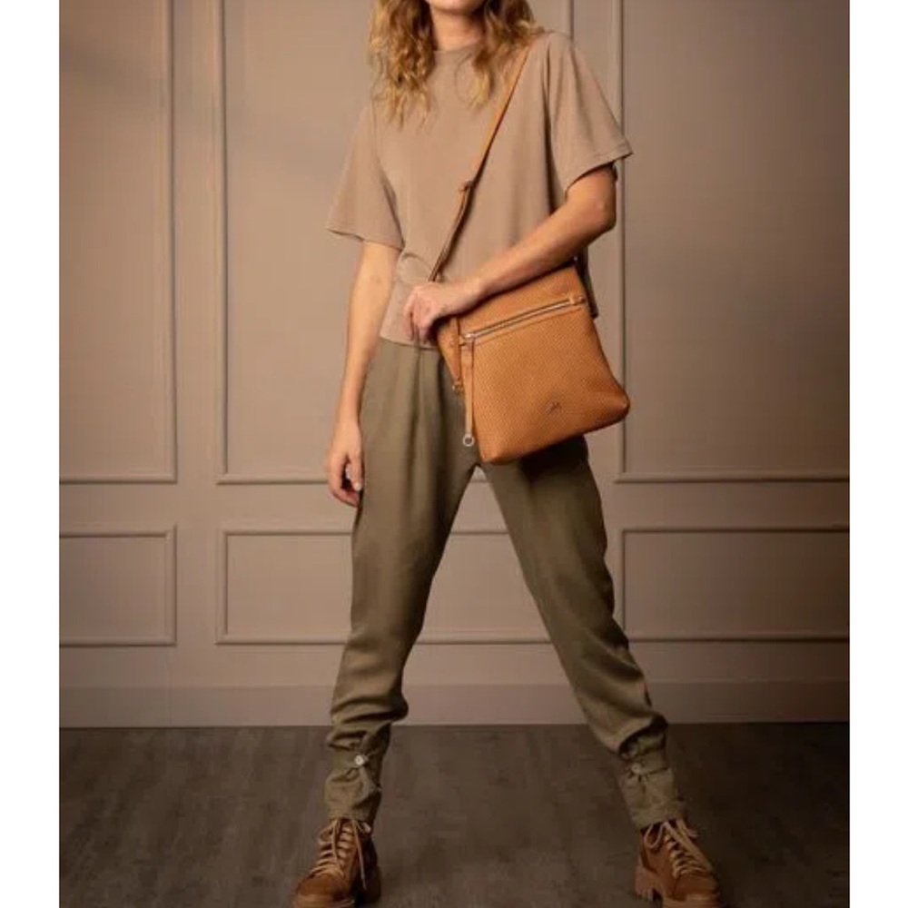 Handwoven Leather Shoulder Bag